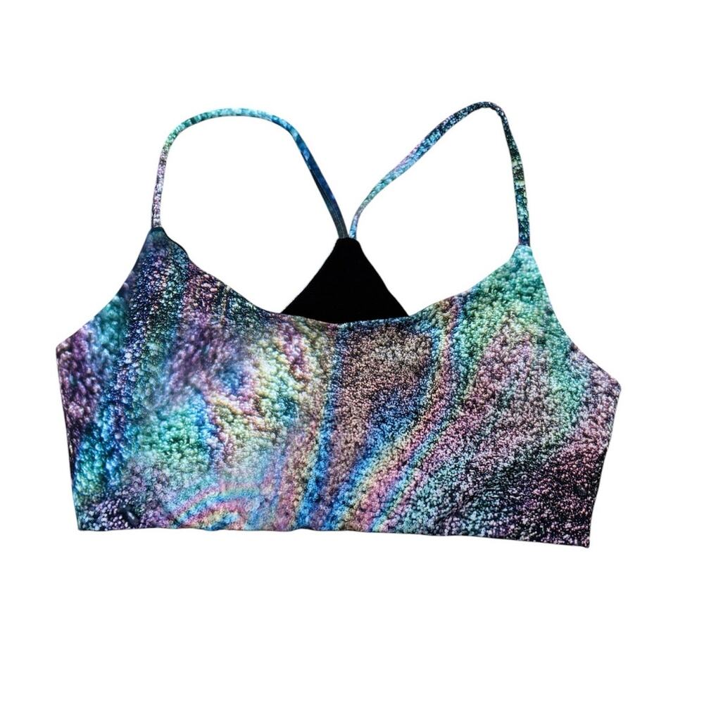 New Onzie Flow Vibrant Multicolor Vinyasa Bra Large